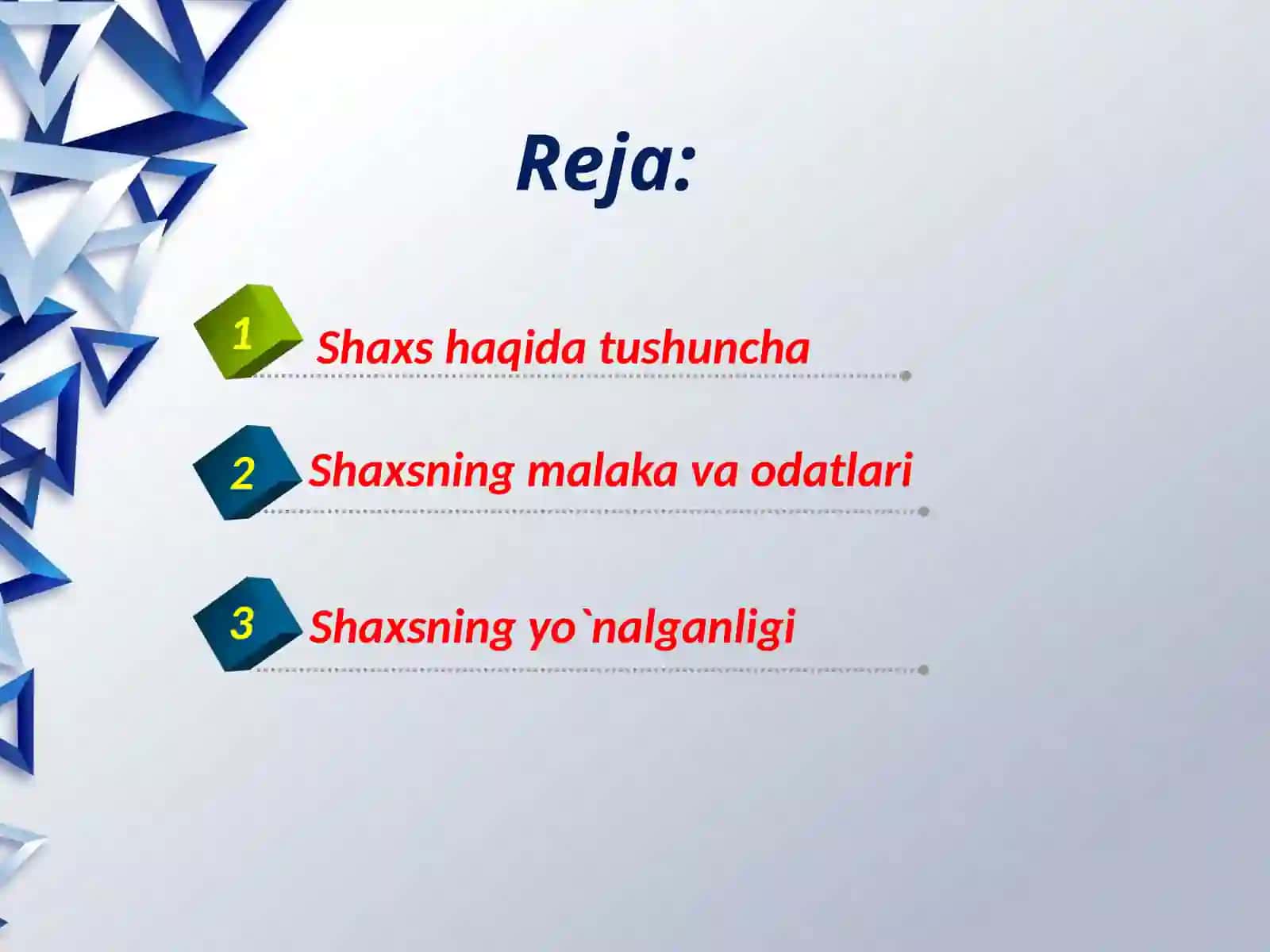 Shaxsyo`nalganligi 2