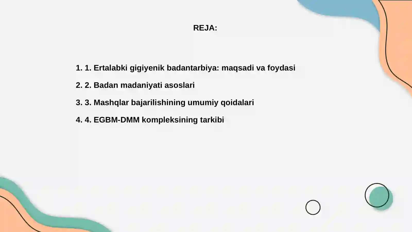 Ertalabki gigiyenik badantarbiya 2
