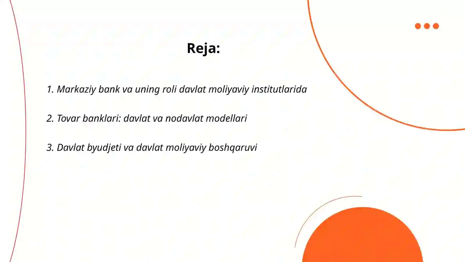 Davlat Va Nodavlat Moliyaviy Insitutlar 2