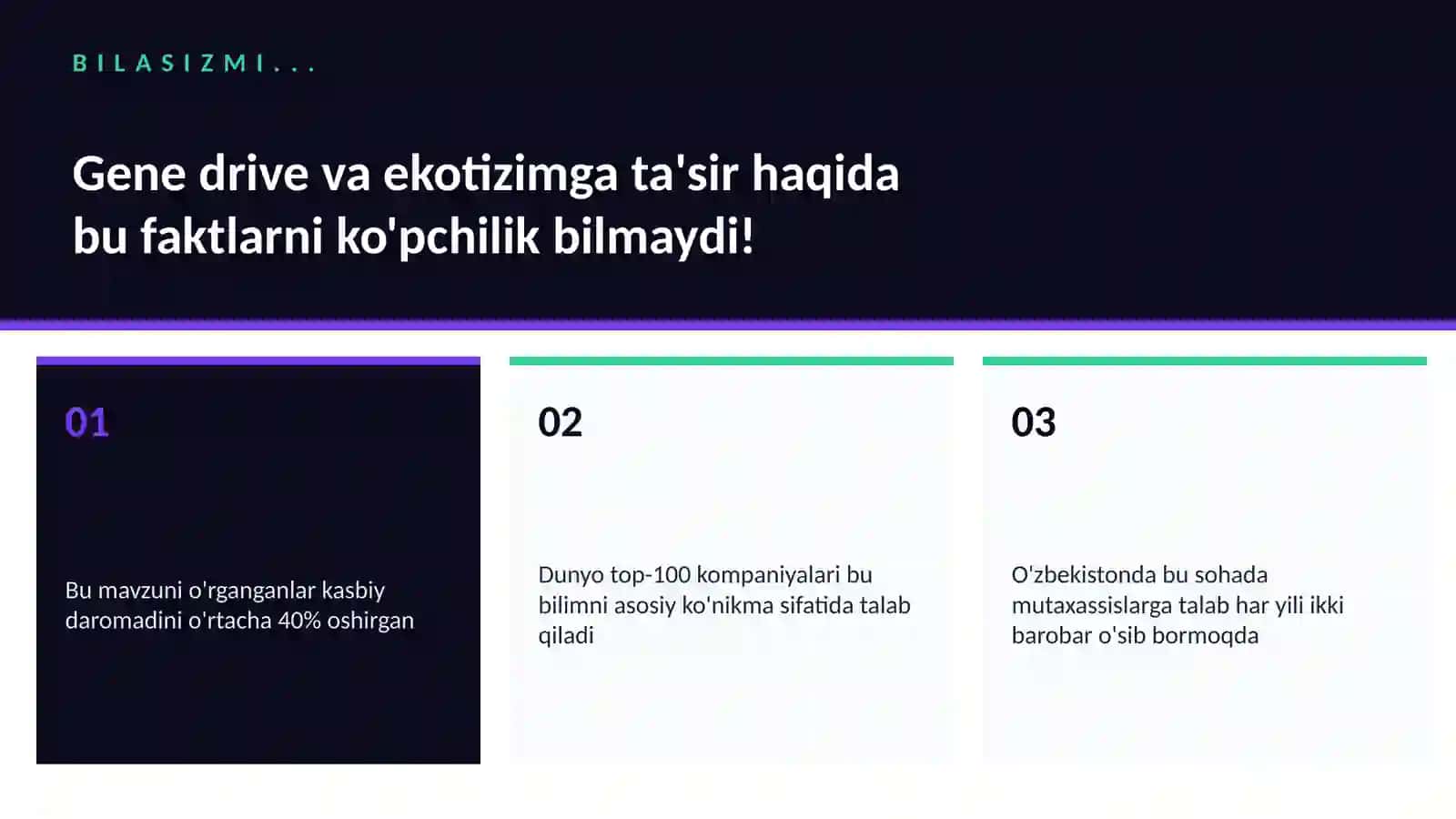BIOTEXNOLOGIYA VA GENOMIKA 2