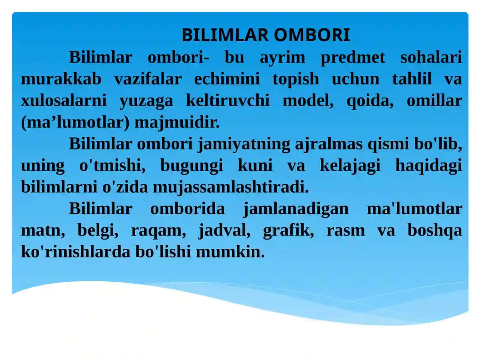 Bilimlar ombori 2