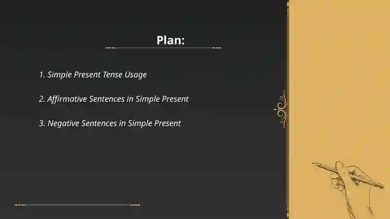 Simple Present Tense Usage 2