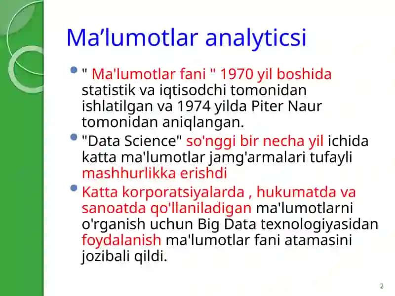Business analytics loyihasi 2