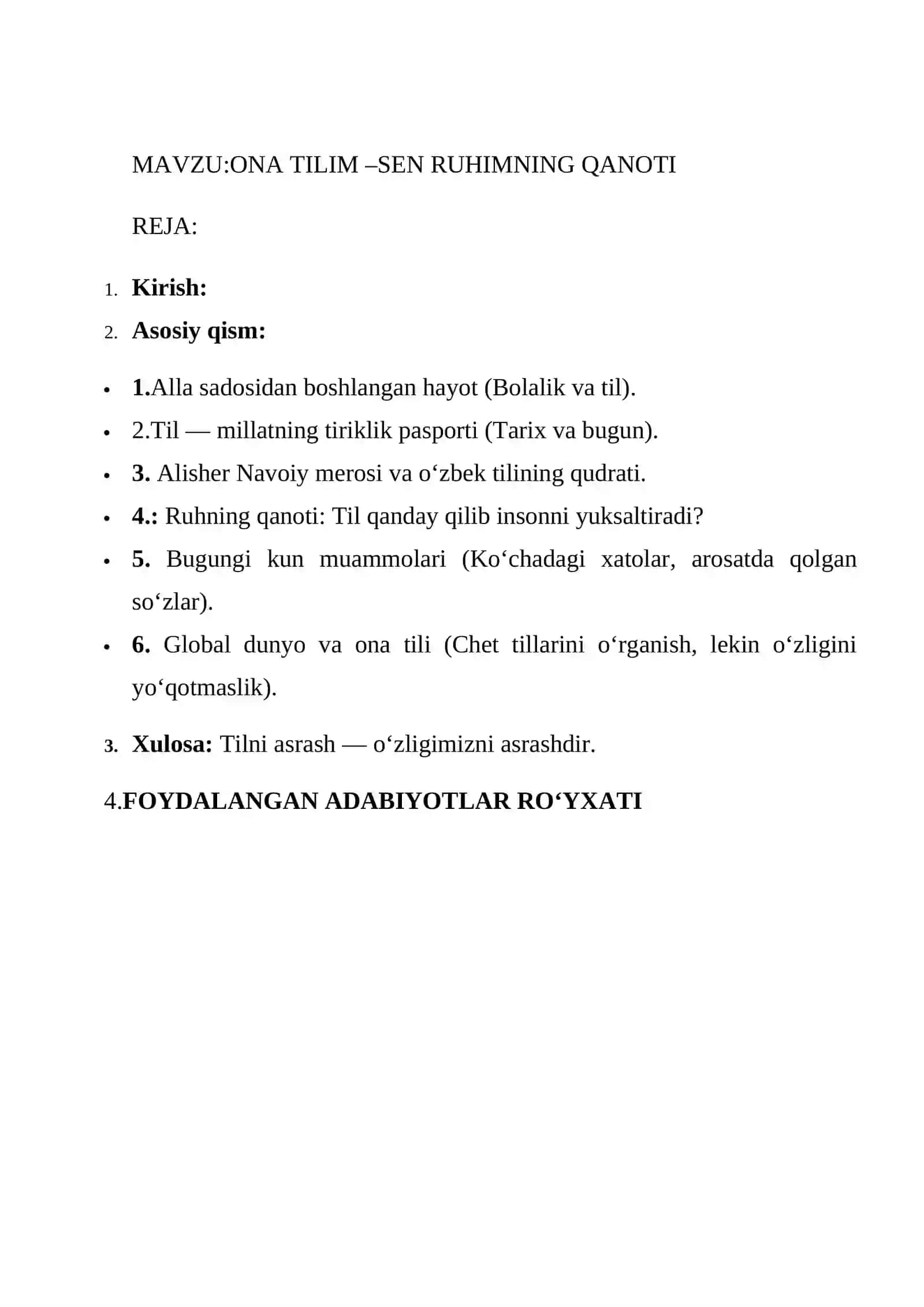 ONA TILIM –SEN RUHIMNING QANOTI 2