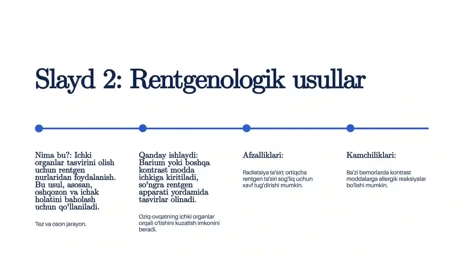 Tashxisning ahamiyati 2
