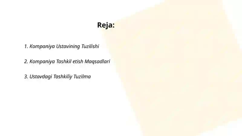 Kompaniya Ustav 2