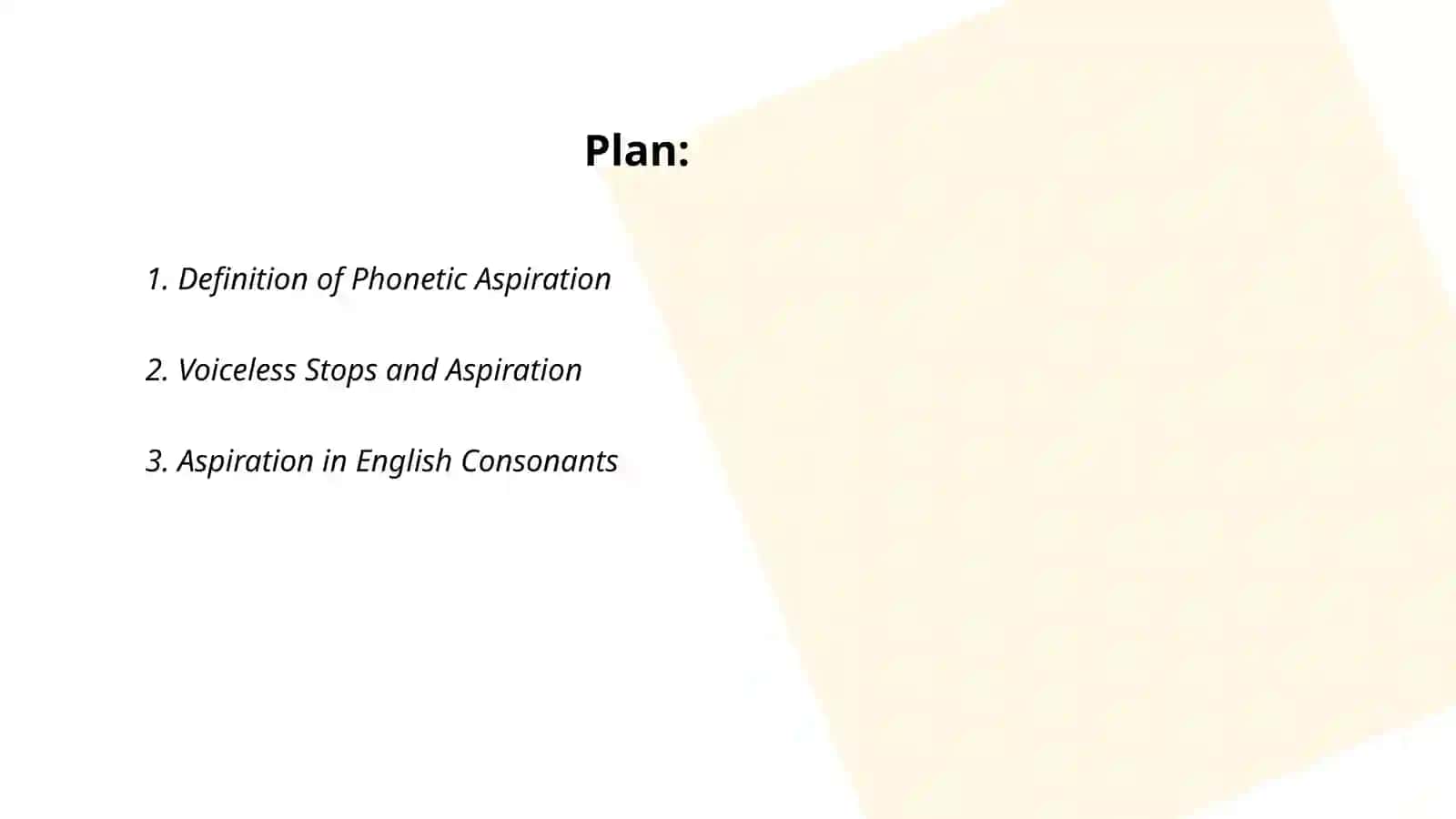 Fonetic Aspiration 2