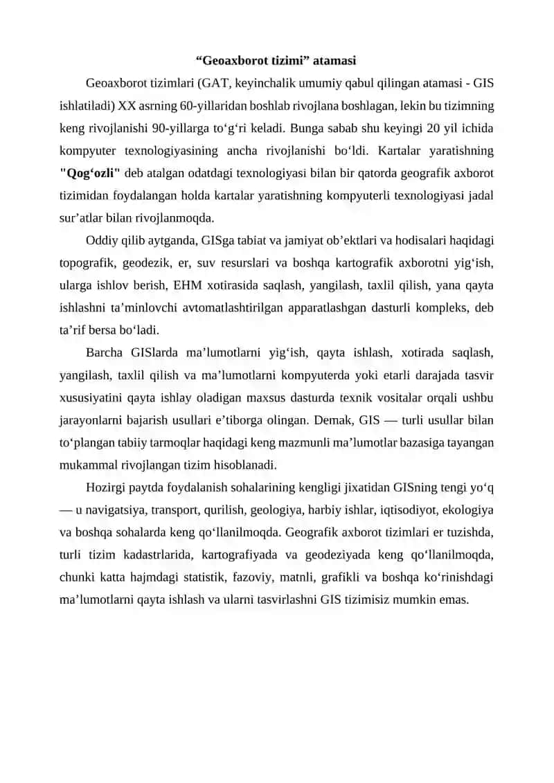 Geoaxborot tizimi 2