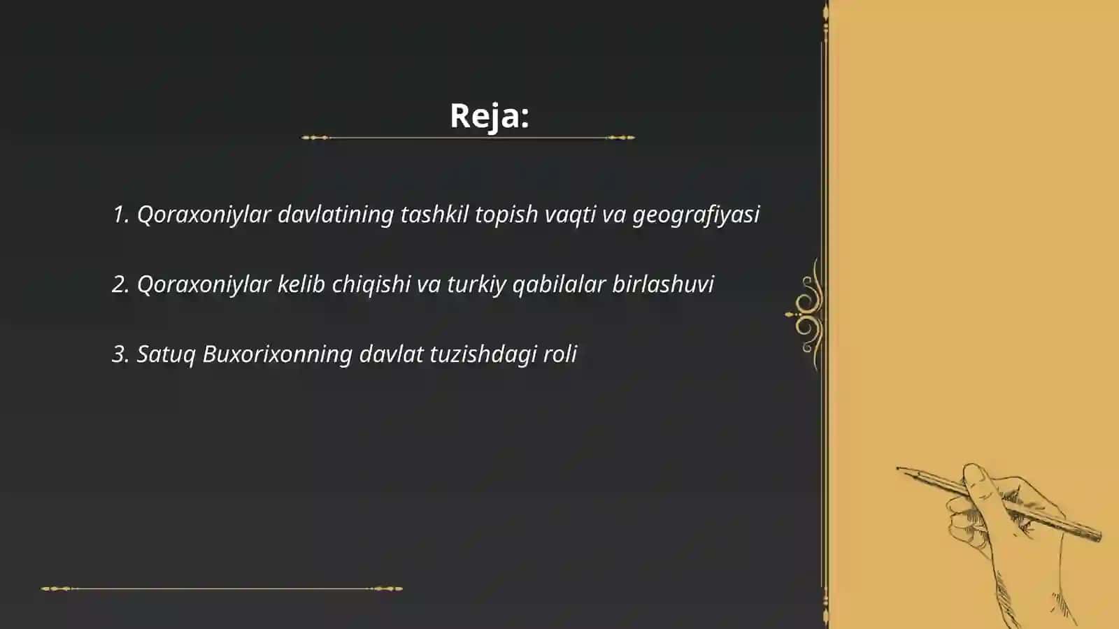Qoraxoniylar davlatining tashkil topishi 2