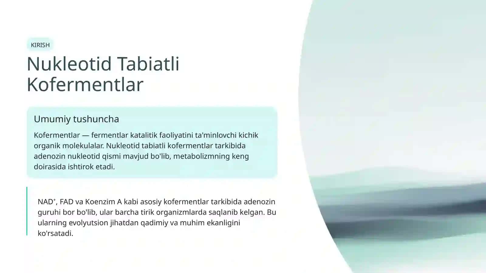 Nukleotid Tabiatli Kofermentlar 2