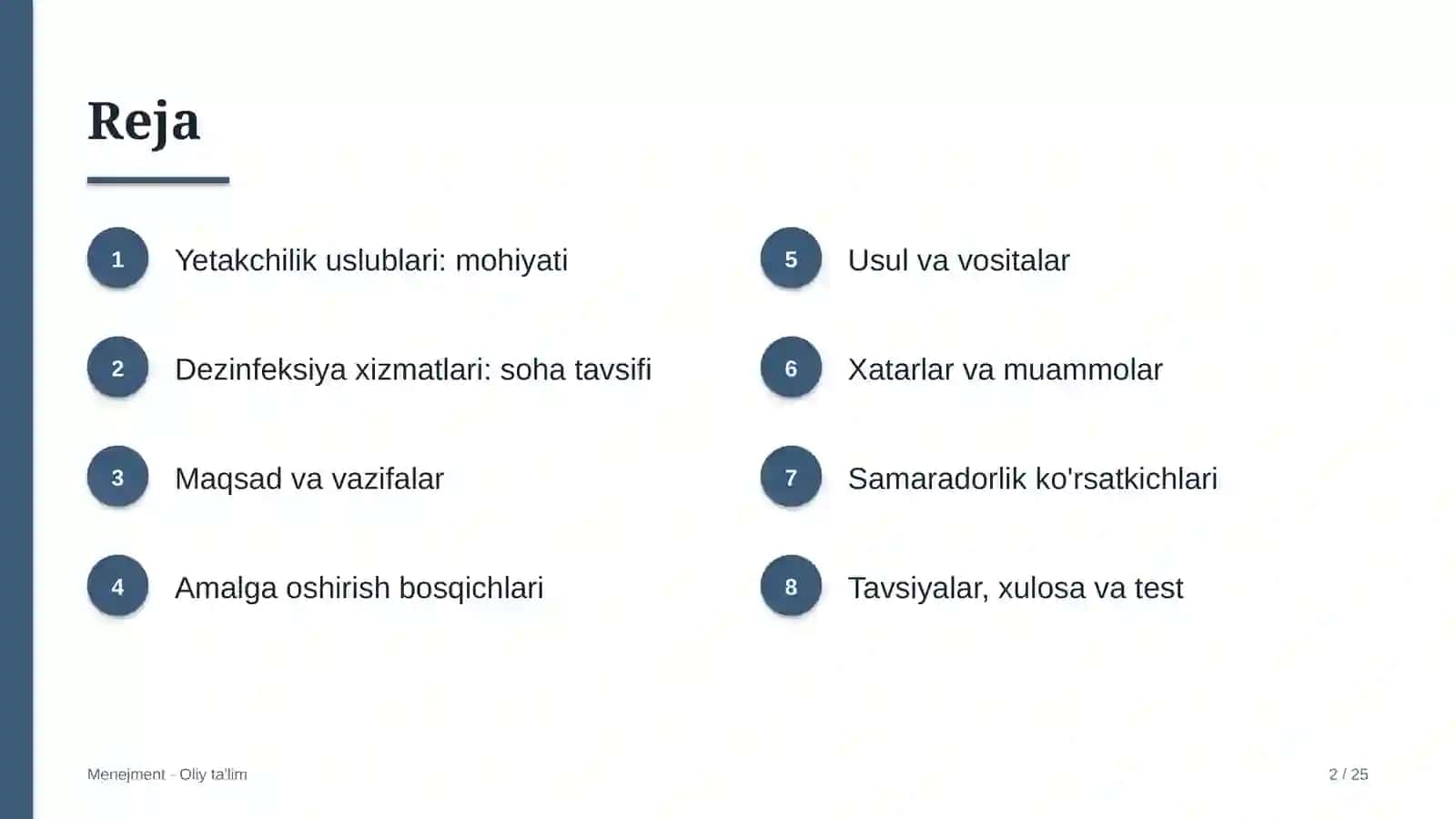 Dezinfeksiya xizmatlarida yetakchilik uslublari 2