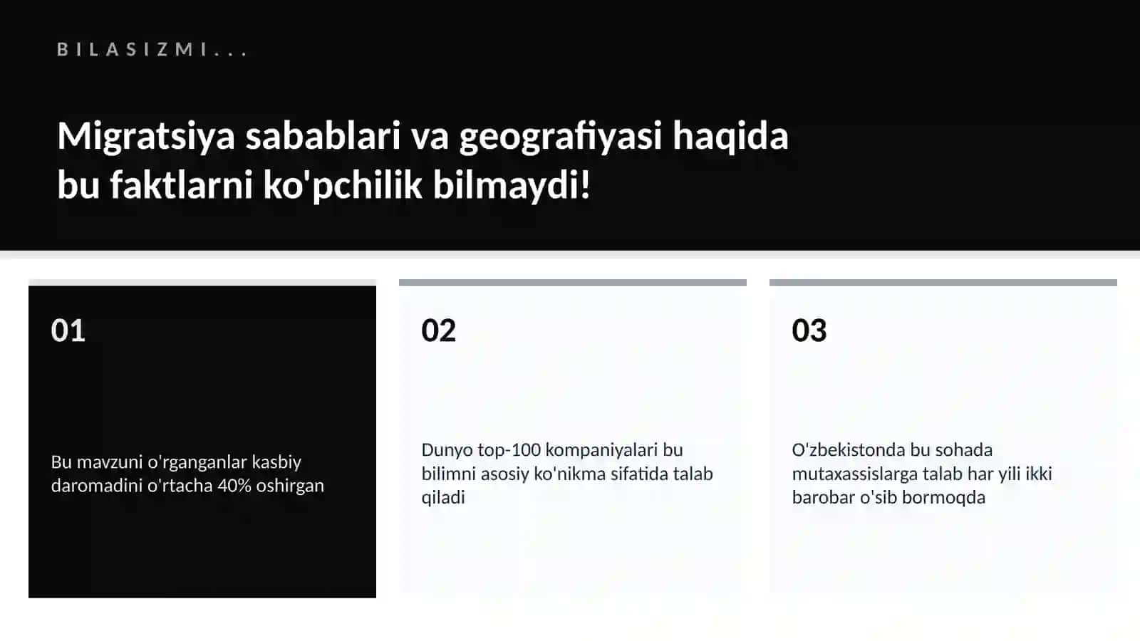 Migratsiya sabablari va geografiyasi 2