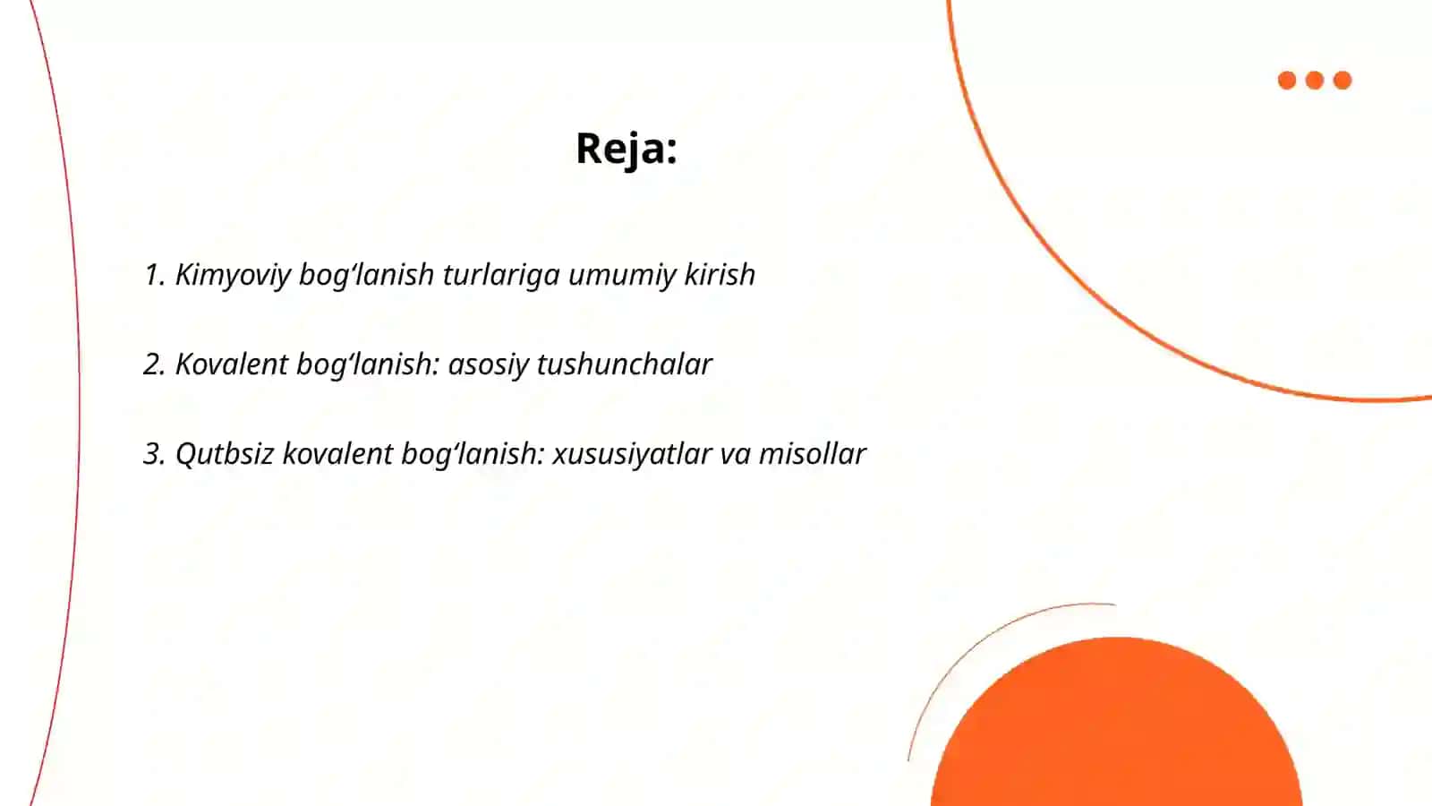 Kimyoviy bogʻlanish turlari 2