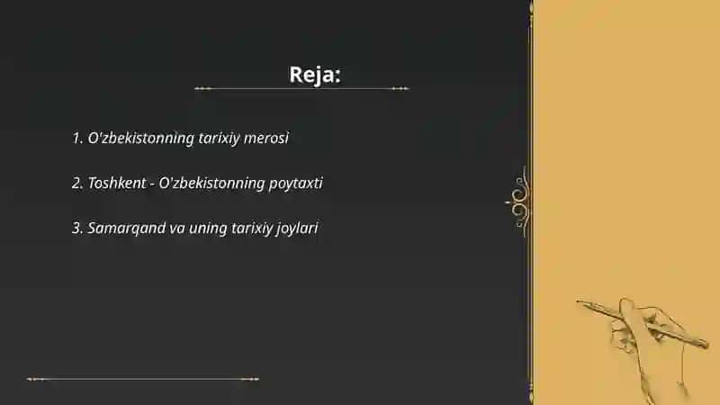 O'zbekistonning tarixiy merosi 2