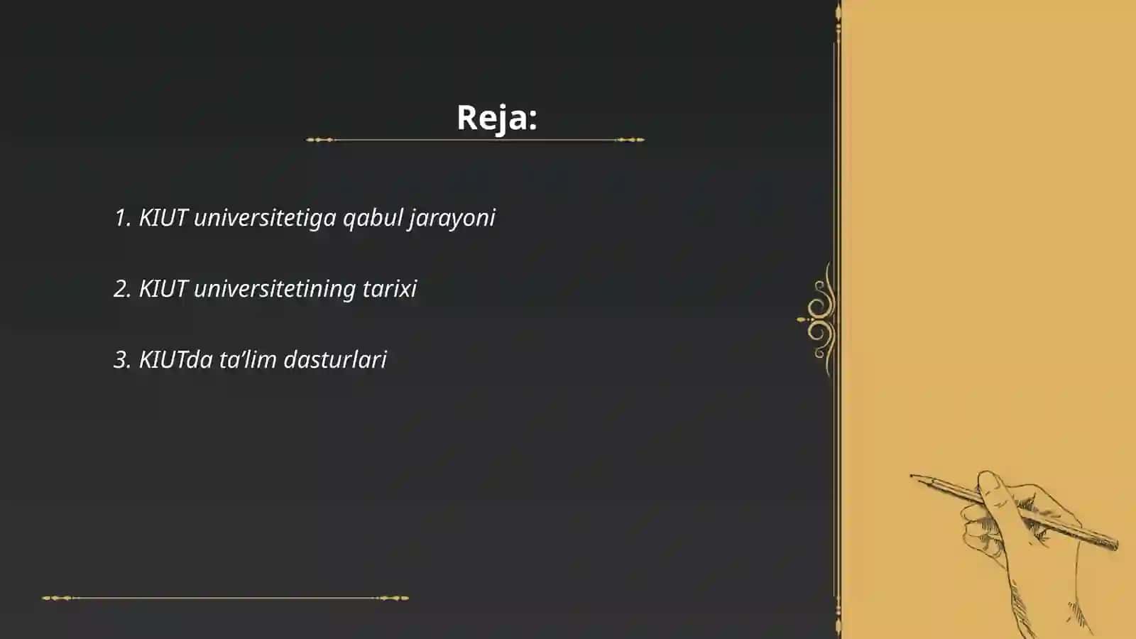 KIMYO Xalqaro Universiteti 2