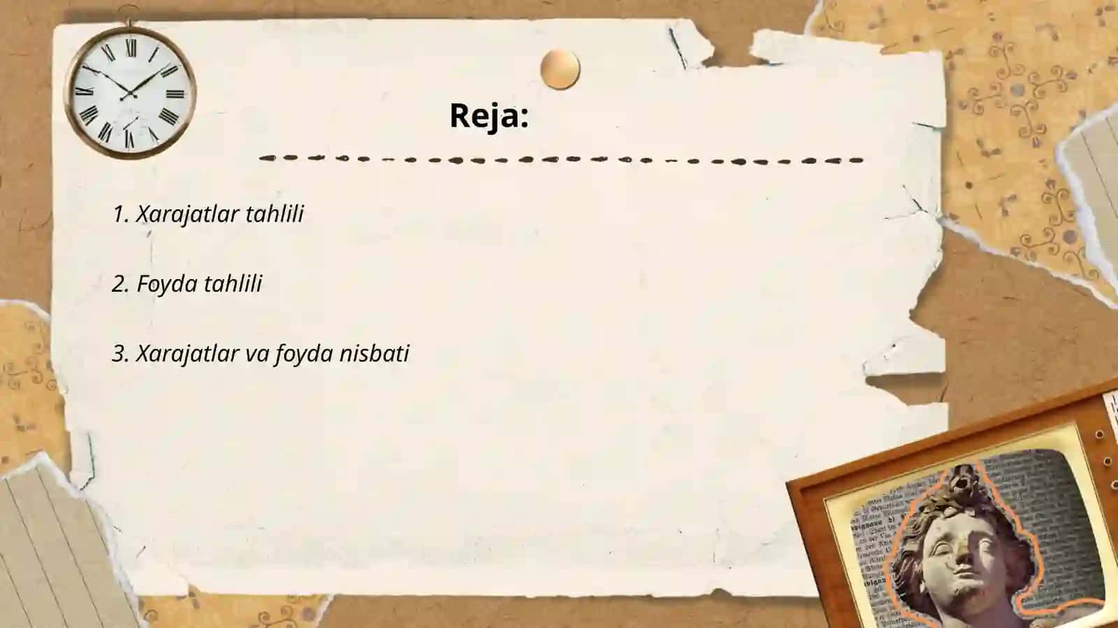 Xarajatlar va foyda hajmini tahlili 2