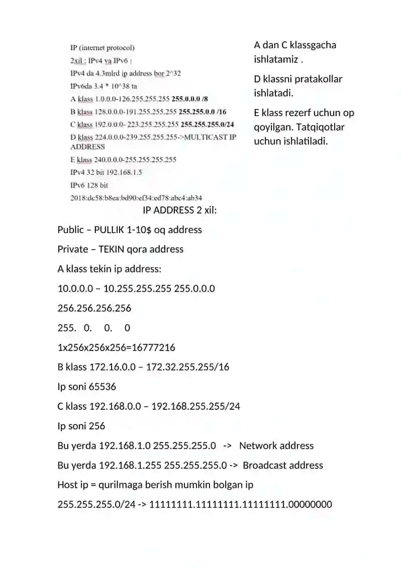 IP ADDRESS 2 xil 2