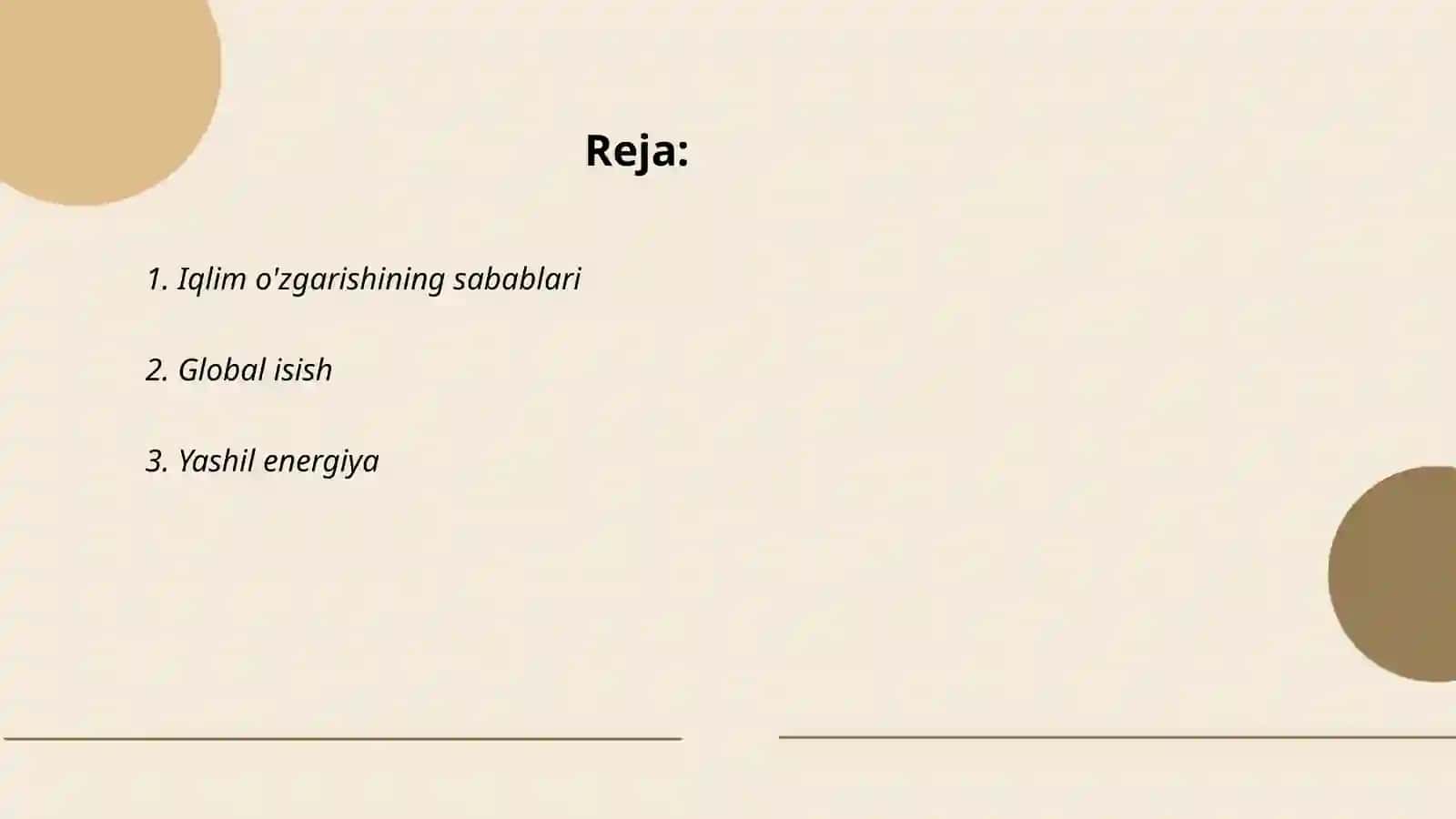 Iqlim o'zgarishi 2