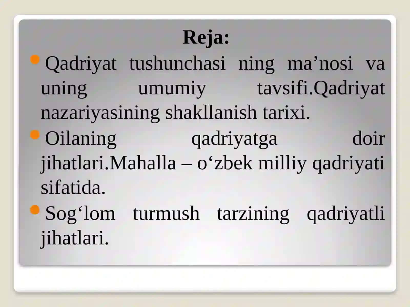 Qadriyatlar falsafasi (aksiologiya) 2