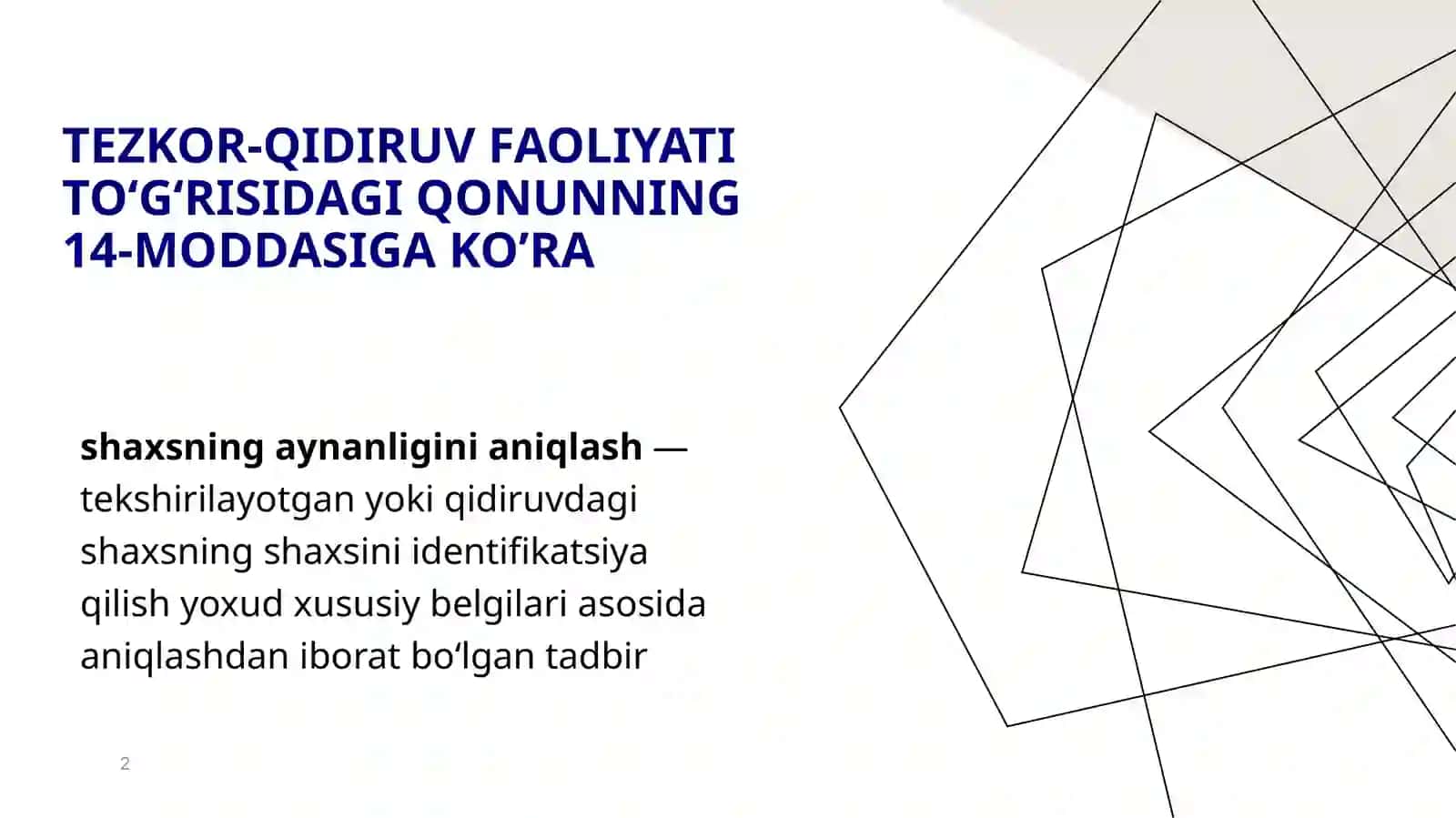 shaxsning aynanligini aniqlash 2
