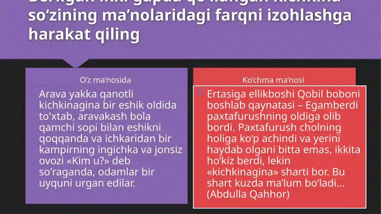 IfODALILIK  VA KINOYA 2