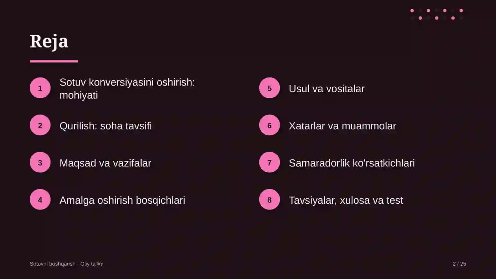 Qurilishda sotuv konversiyasini oshirish 2