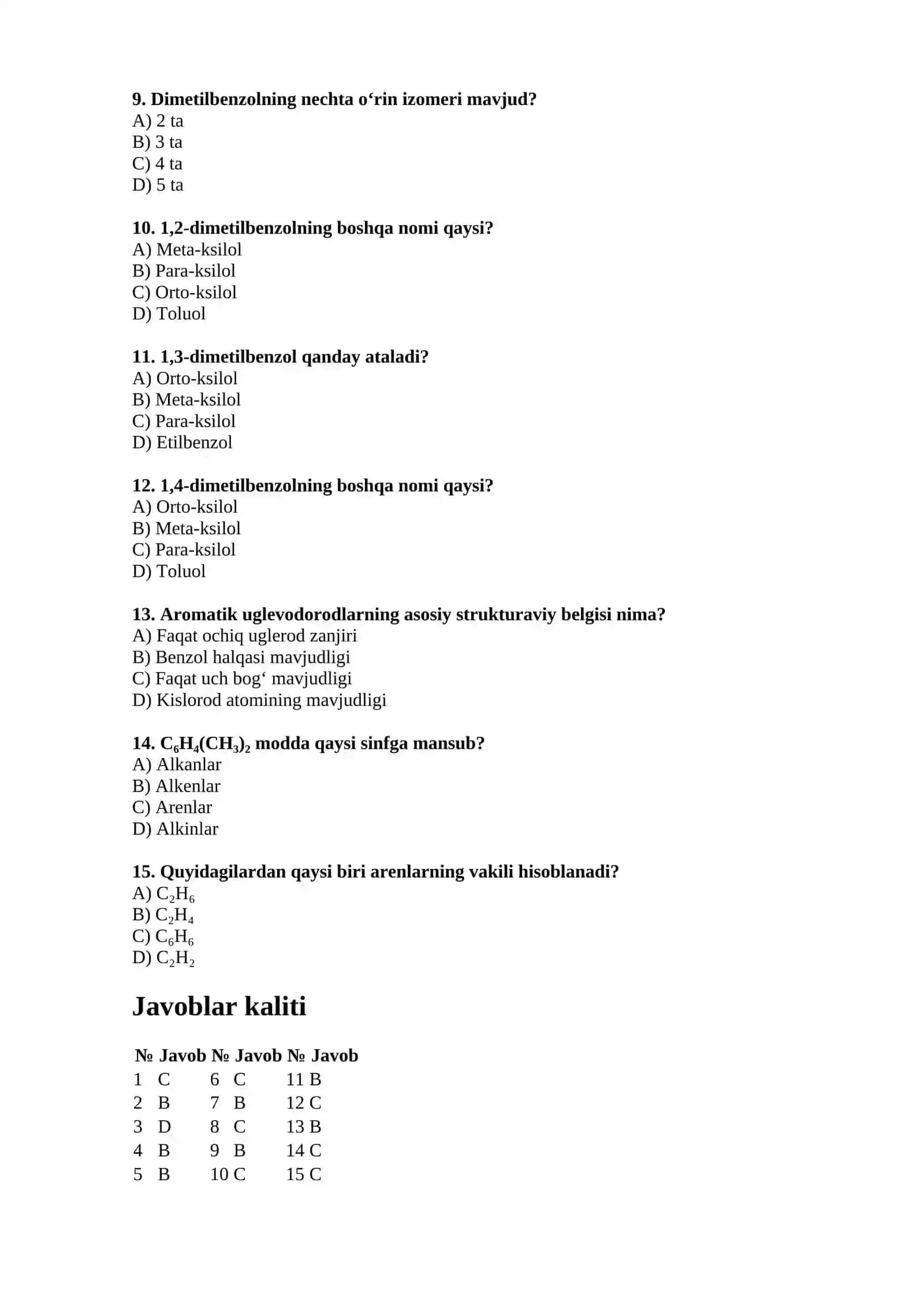 Aromatik uglevodorodlar 2