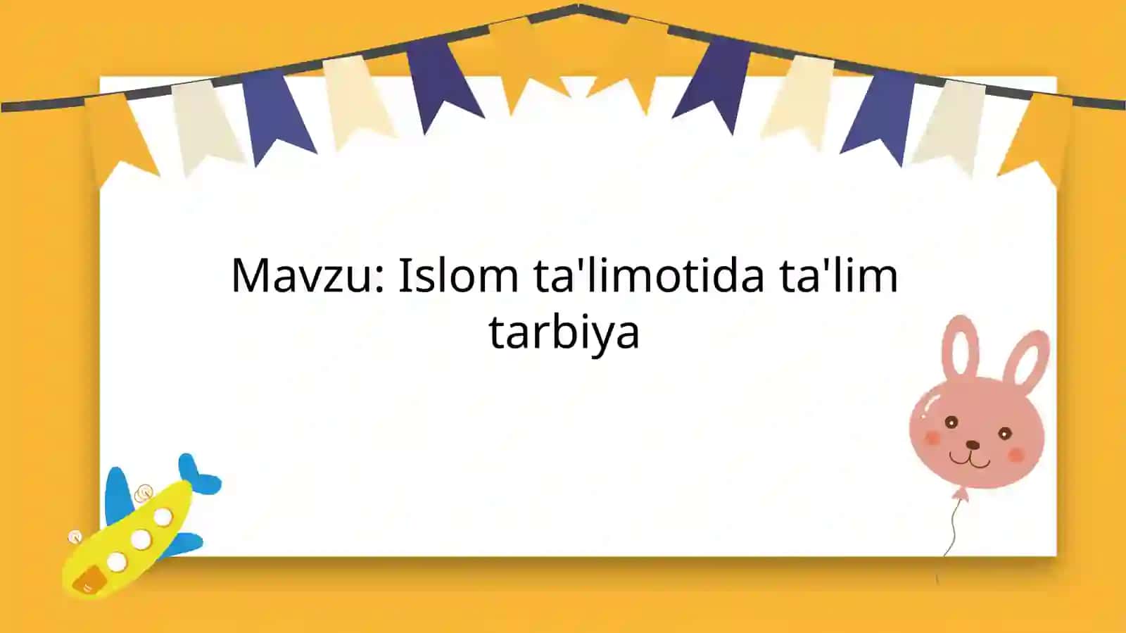 Islom ta'limoti 2
