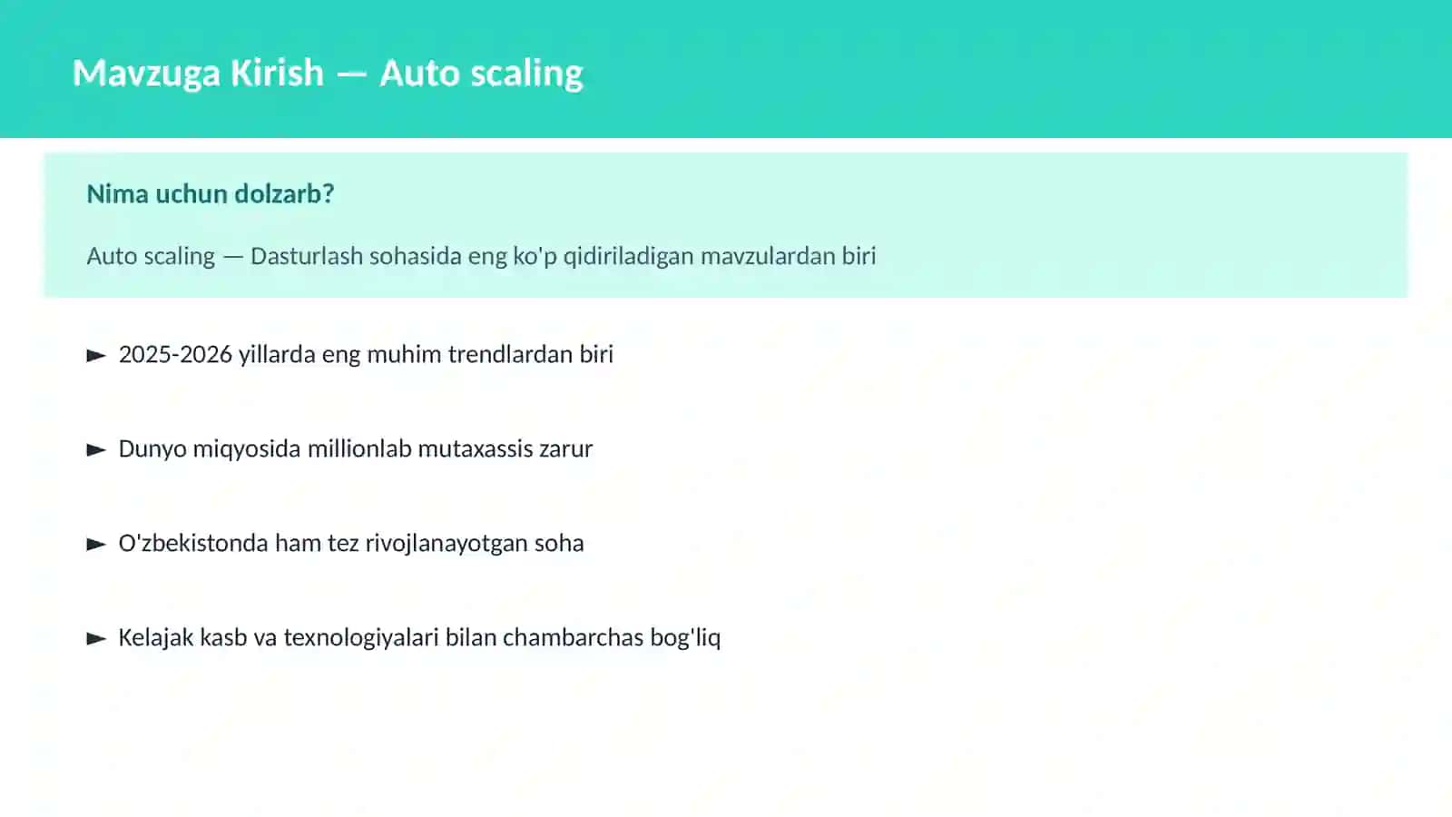 Auto scaling 2