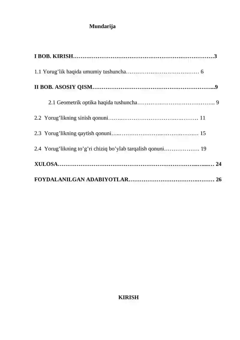 Geometrik optika qonunlari 2