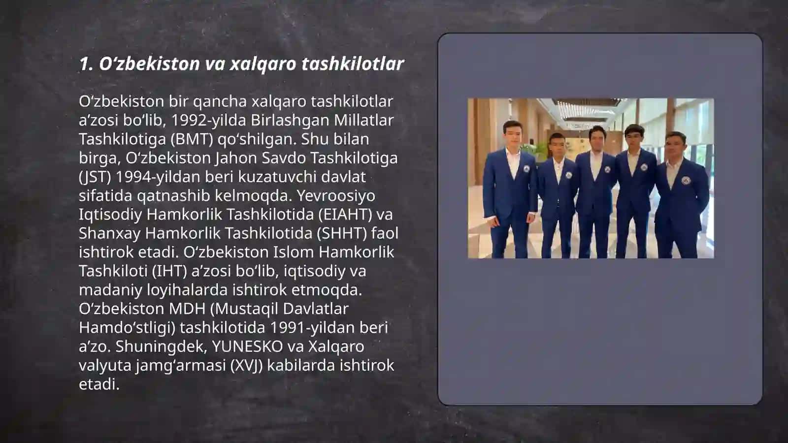 Oʻzbekiston va jahon hamjamiyati 3