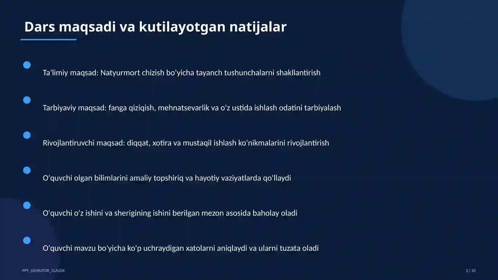 Natyurmort chizish (2-sinf) 3