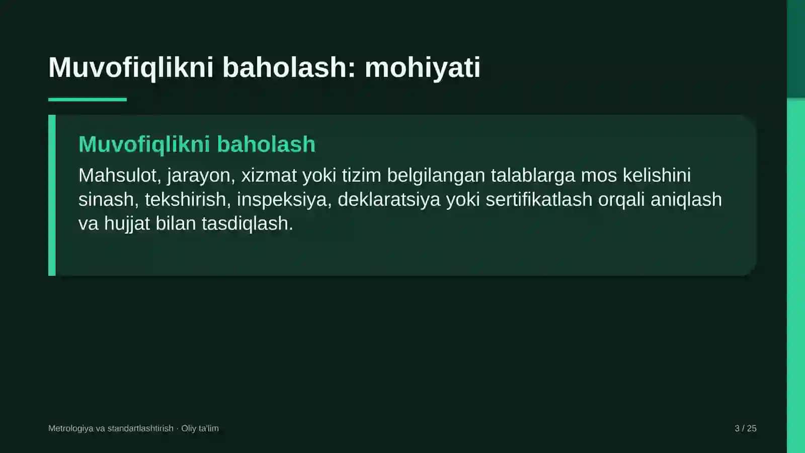 Elektron tijoratda muvofiqlikni baholash 3