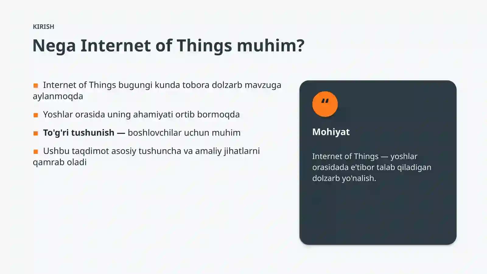 Internet of Things Statistik ko'rsatkichlari 3