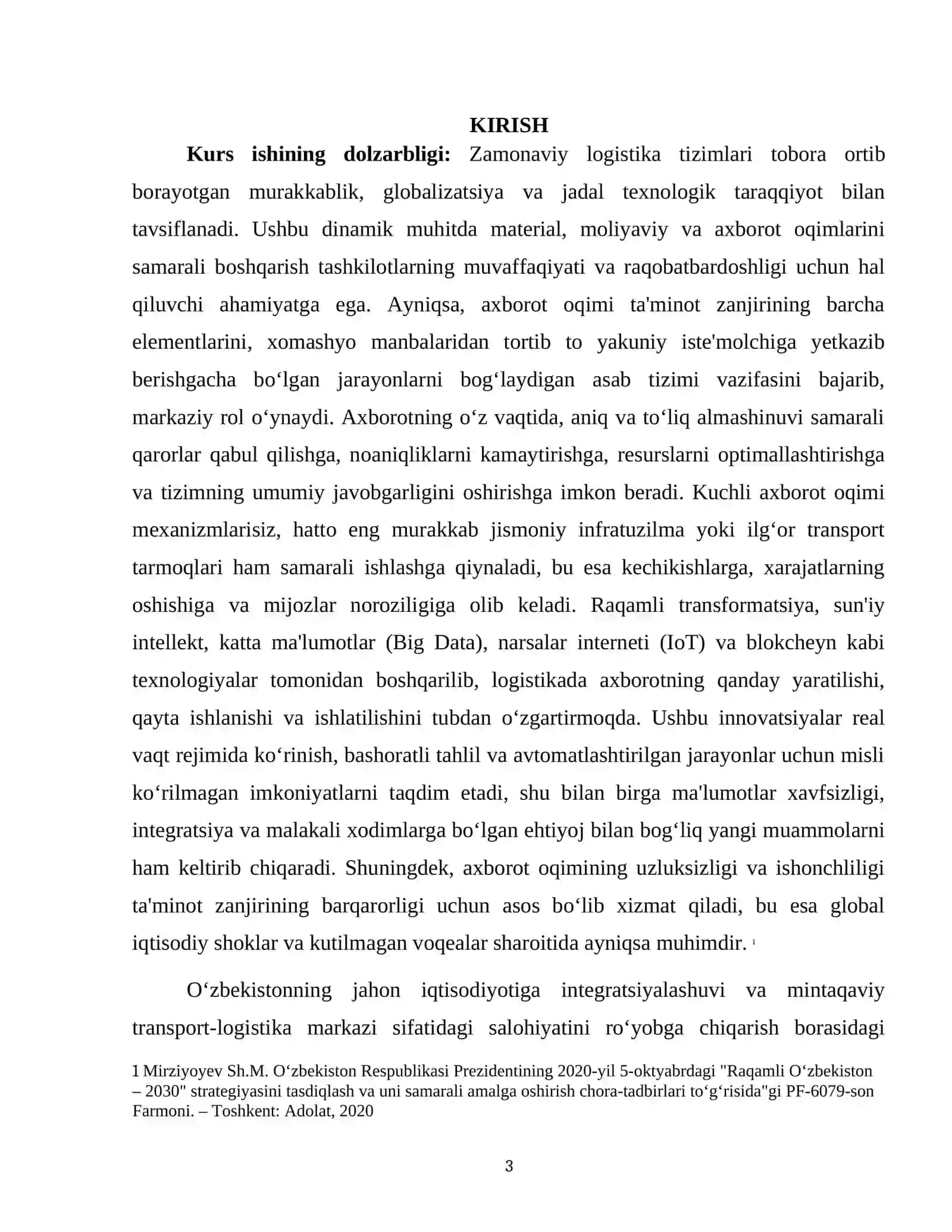 LOGISTIKADAGI AXBOROT OQIMI 3