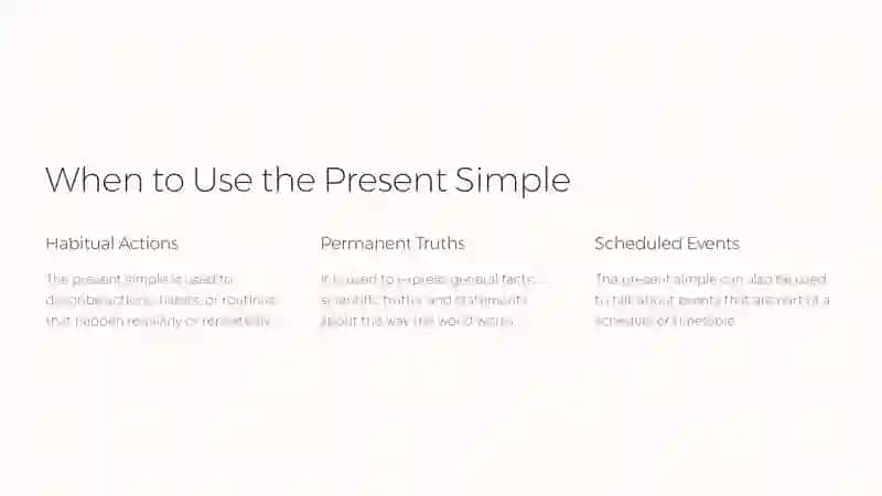 Present Simple 3