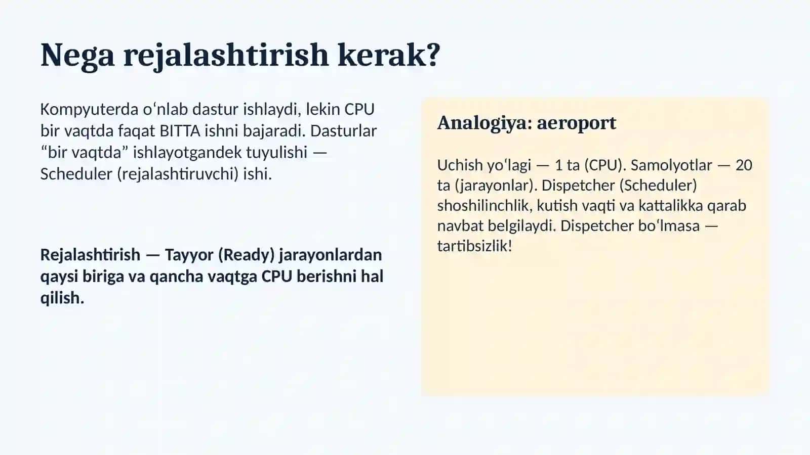 OPERATSION TIZIMLAR VA ULARNING ARXITEKTURASI 3