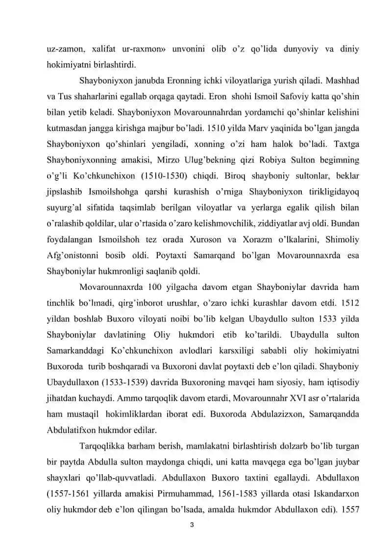 XVII asrdan xix asrning yarmigacha tarbiya, maktab va pedagogik fikrlar rivoji. IX asrning oxiri XX asr boshlarida turkistonda ta’lim tizimi.docx 3