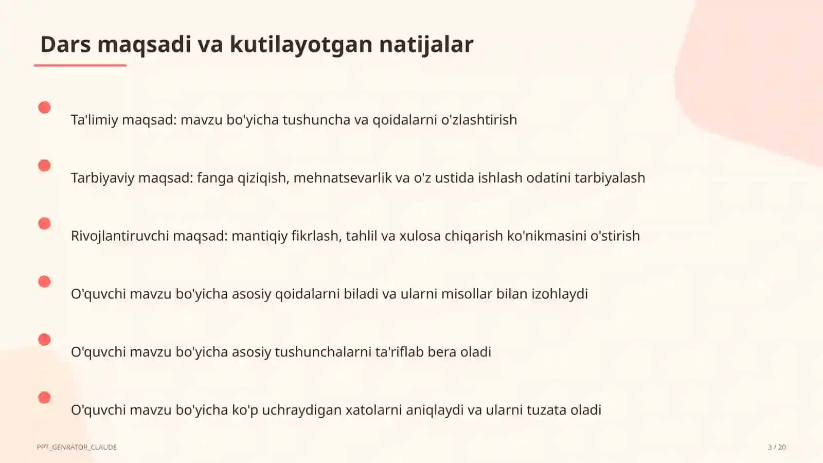 Hayot yo'lini tanlash: maqsad va reja (11-sinf) 3