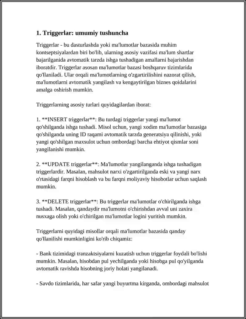 Triggerlar 3