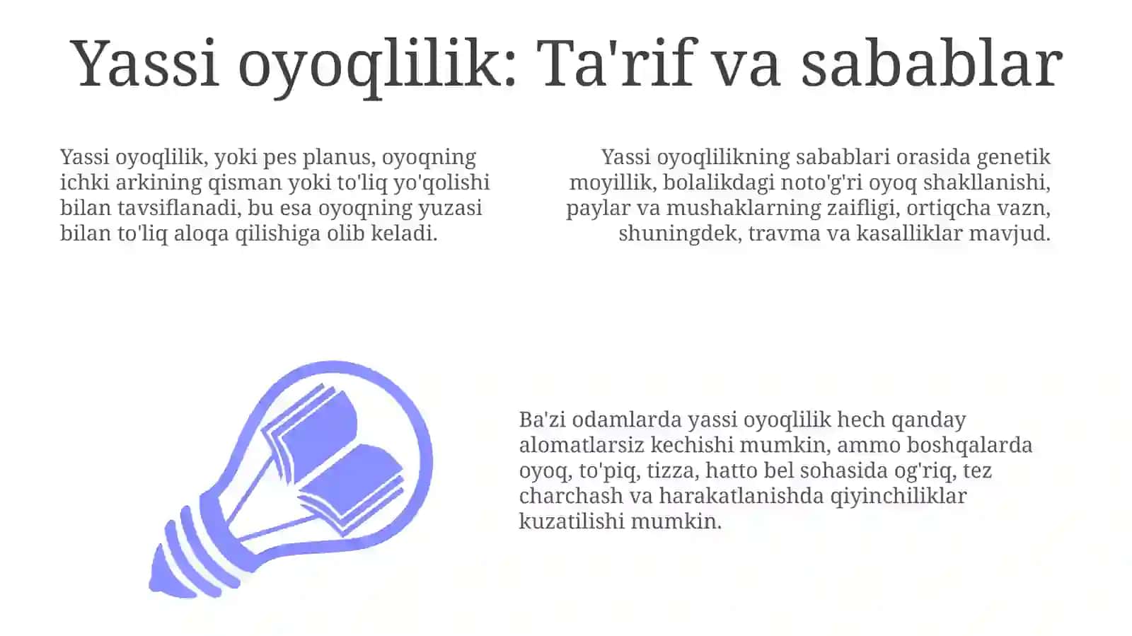 Yassioyoqlikvauningkelibchiqishsabablari 3