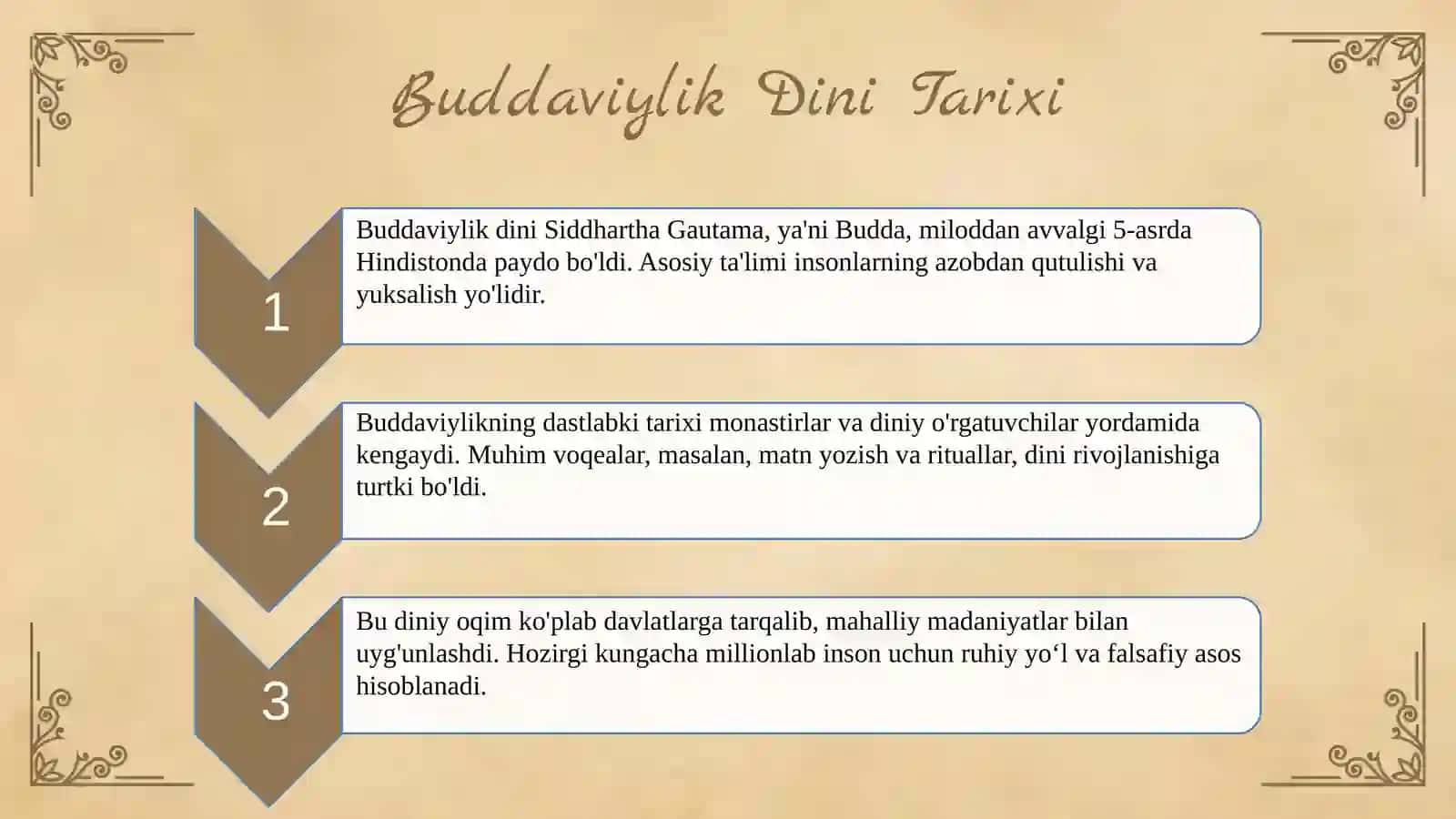 Buddaviylik dini tarixi va gʻoyalari 3
