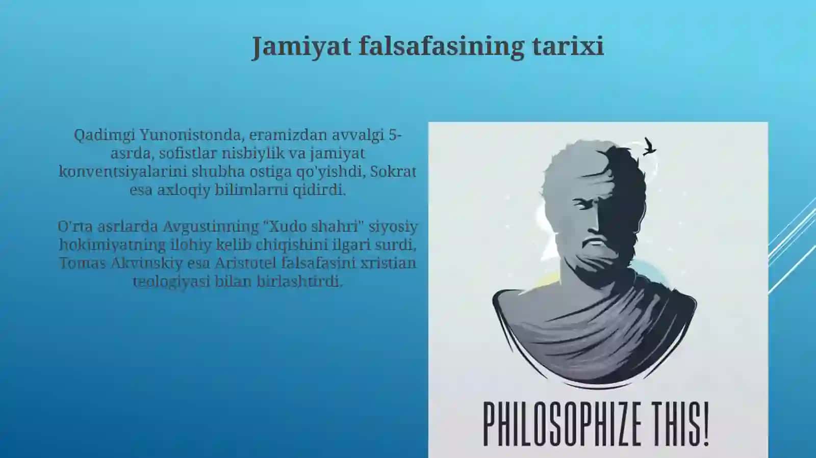 Jamiyat falsafasi 3