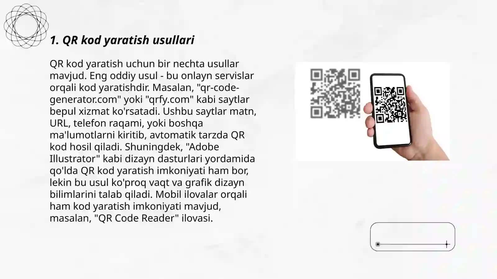 QR kod yaratish usullari 3
