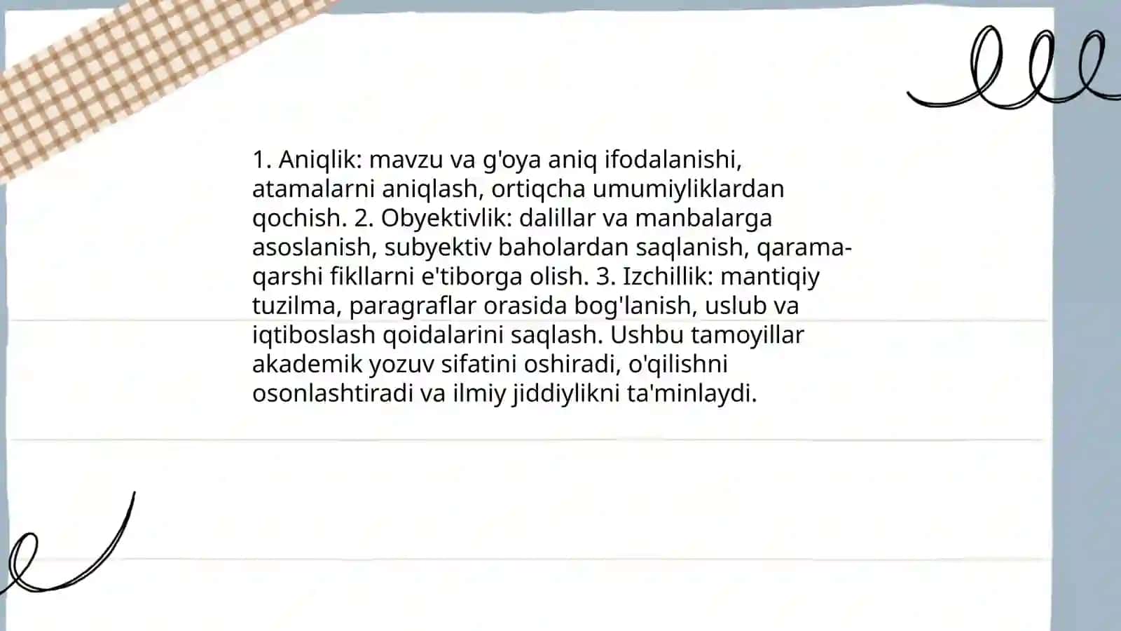 Akademik yozish va samarali amalga oshirish omillari 3
