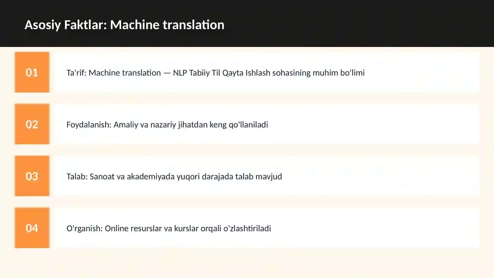Machine translation - NLP Tabiiy Til Qayta Ishlash 3