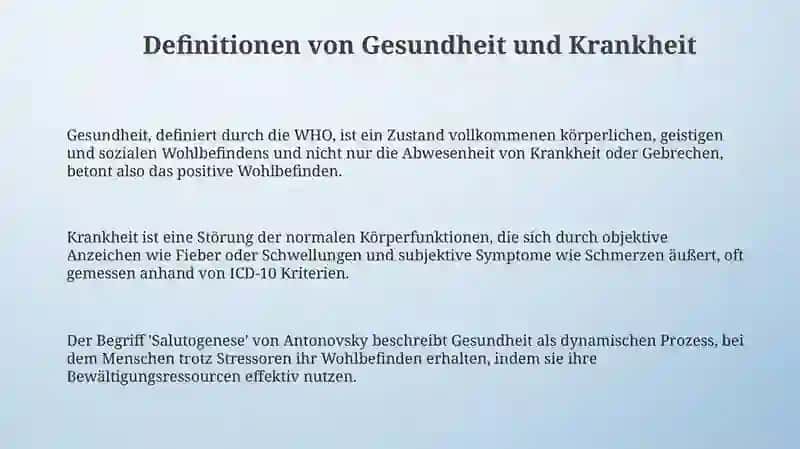 Grundlagen von Krankheit und Gesundheit 3