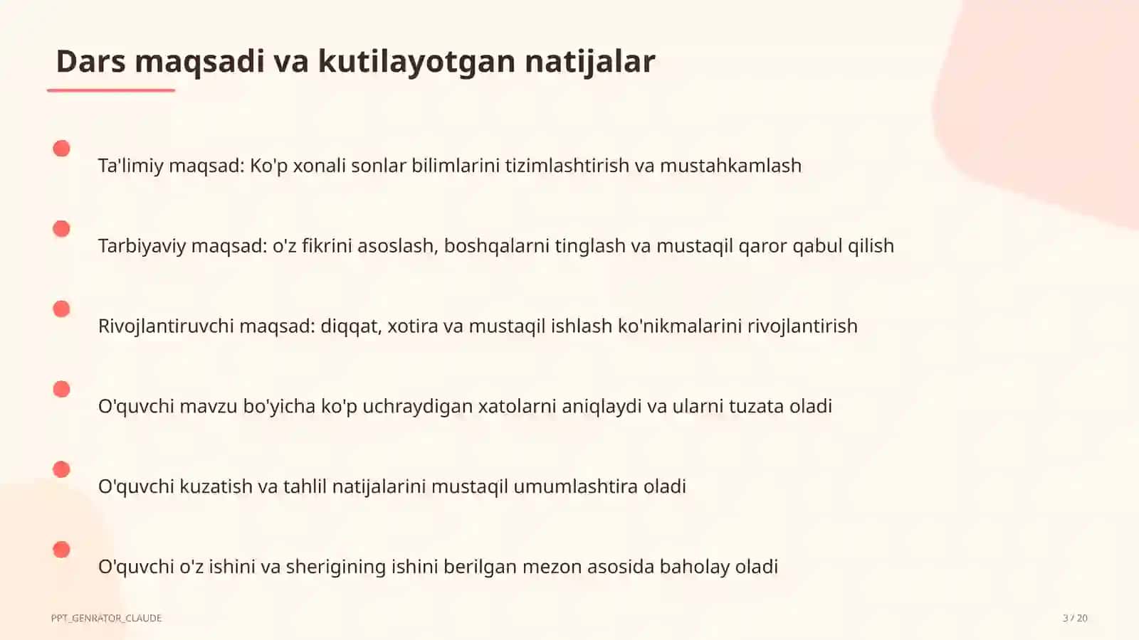 Ko'p xonali sonlar (4-sinf) 3