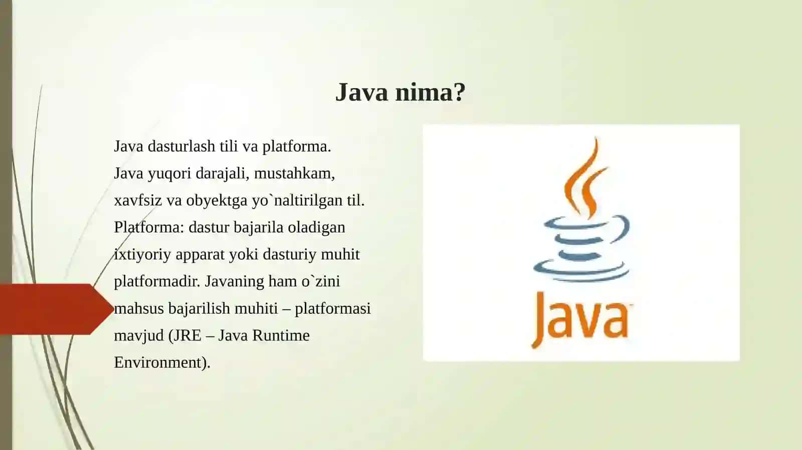 Javadasturlashtili 3