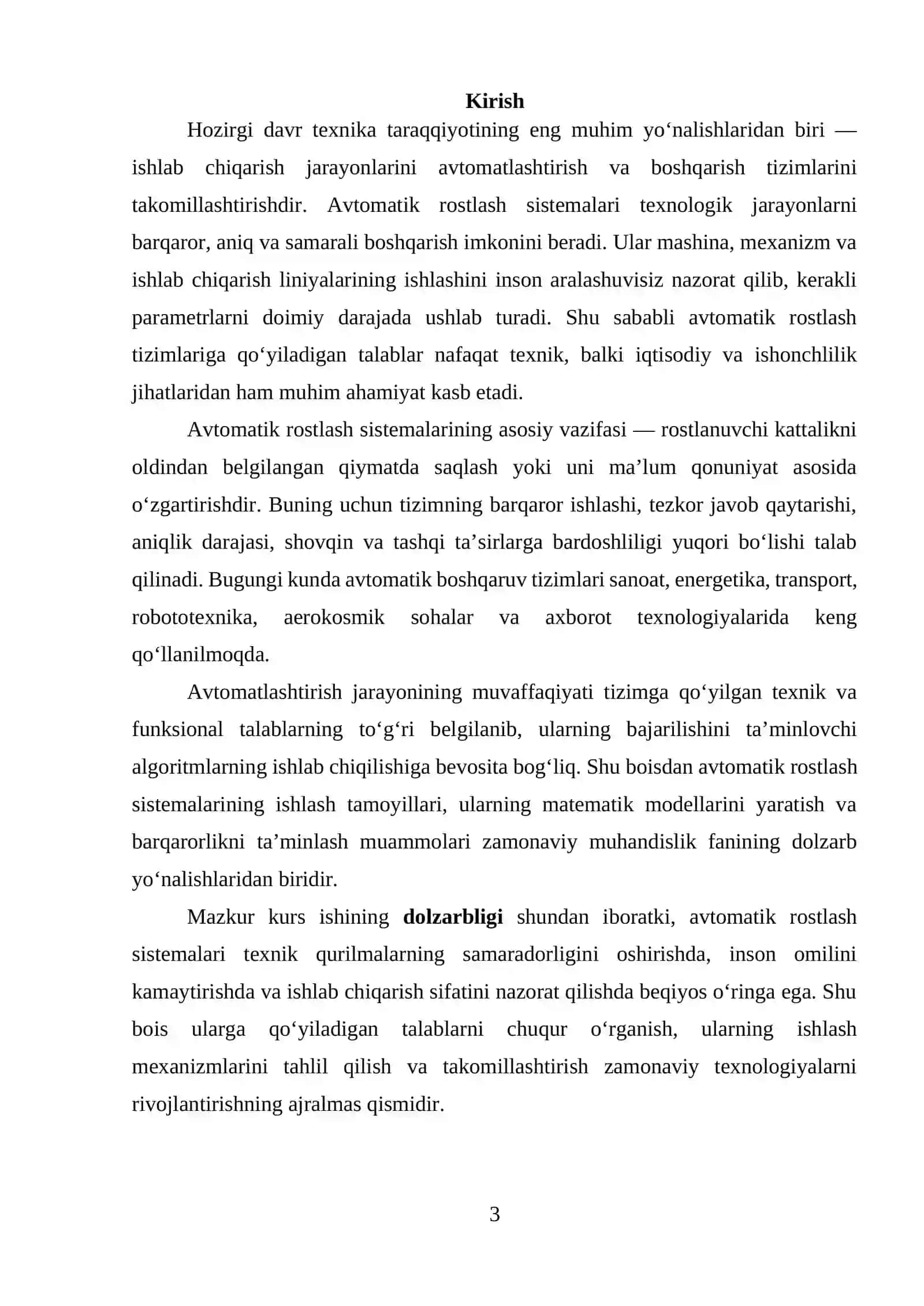 Avtomatik rostlash sistemalarining nazariy asoslari 3